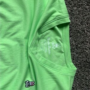 Psycho bunny tshirt.  Size 6 large.  Neon green